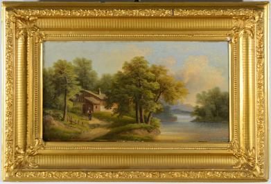 River Landscape - Julius Lange, (1817-1878)