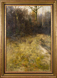 Forest Interior with Animals [Vilém Trsek (1862-1937)]