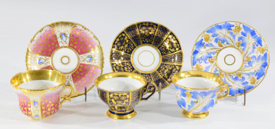 Three Cups with Saucers
