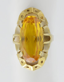 Gold Ring with a Citrine