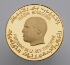 Goldene Gedenkmünze 40 Dinar 10. Jahre der Republik - Habib Bourguiba (Präsident) []