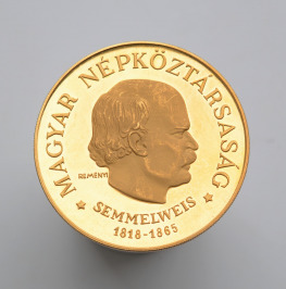Zlatá pamětní mince 500 Forintů - Ignác Semmelweis