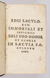 Dvojice teologických spisů ve společné vazbě [Jean-Baptiste Saint-Jure (1588-1657), Philippe Servius (1576-1657)]