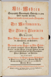 Alt-Mahren Geographisch-Chronologisch-Historische Beschreibung (2 díly) [Marian Karel Ulmann (1694-1765)]