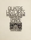 Quatre histoires de blanc et noir, priority issue [František Kupka (1871-1957)]