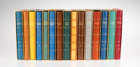 A collection of 15 books by J. S. Machara in bindings by Josef and Jindřich Svoboda [Josef Svatopluk Machar (1864-1942) Cyril Bouda (1901-1984)]