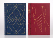 Two Books in Bindings by Jindřich Svoboda [Jindřich Svoboda (1909-2001) Various authors]