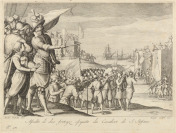 Angriff auf zwei Festungen aus dem Zyklus Das Leben von Ferdinand I. de Medici [Jacques Callot (1592-1635) Matteo Rosselli (1578-1650)]