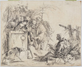 Rozhovor se smrtí z cyklu Vari Capricci [Giovanni Battista Tiepolo (1696-1770)]