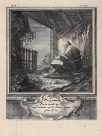 Zwei Illustrationen aus der Arbeit Das Leben der Altväter [Michael Heinrich Rentz (1698-1758)]
