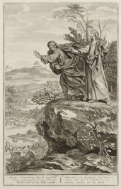 Christ being tempted of the Devil - CHIST DIABOLO TENTATUS [Bernard Picart (1673-1733)]