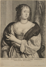 Portrait of Frances Weston, Countess of Portland (1617-1694) [Václav Hollar (1607-1677), Anthonis van Dyck (1599-1641)]