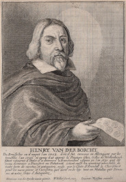 Zwei Porträts von Malern Henry van der Borcht d. Ä. und d. J. [Wenceslaus Hollar (1607-1677), Johannes Meyssens (1612-1670)]