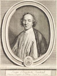 Jean Baptiste Santeul. Chanoine Regulier de l`Abbaye Royal de St. Victor [Gerard Edelinck (1640-1707)]