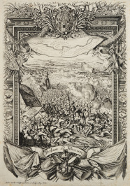 The Victory of Eugene of Savoy at the Tisza River in the Battle against the Turks [Andreas Matthäus Wolfgang (1660-1726)]