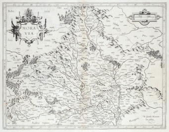 Dvě mapy Moravy [Gerhard Mercator (1512-1594), Henricus Hondius ml. (1597-1651)]