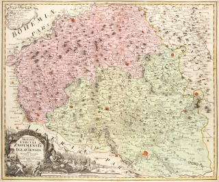 Karte von Znaimer und Iglauer Kreis [Johann Christoph Müller (1673-1721), Johann Baptist Homann (1664-1724)]