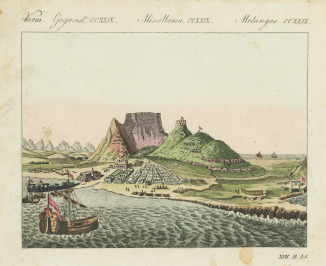 Pohledy na Kapské Město a Alžír z encyklopedie Bilderbuch für Kinder [Friedrich Johann Justin Bertuch (1747-1822)]