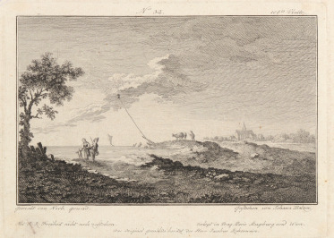 Ländliche Küstenlandschaft mit Staffage [Johann Georg Balzer (1738-1799), Norbert Grund (1717-1767)]