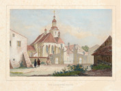 Die Dechantei Kirche in Arnau (Hostinné, kostel Nejsvětější trojice) [Robert Bürger Carl August Anton Müller (1813-1885)]