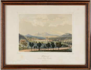 Wellehrad mit der Burg Buchlau [Franz Kaliwoda (1820-1859)]