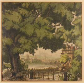 View of Hradčany from the Smetana Embankment [Jaromír Stretti - Zamponi (1882-1959)]