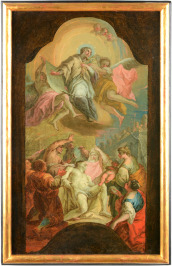 Apoteóza sv. Jana z Nepomuku [Caspar Franz Sambach - připsáno (1715-1795)]