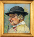 Head of an Old Man with a Pipe [Ludvík Ehrenhaft (1872-1955)]