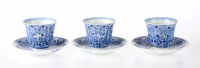 Three Cups with Saucers []