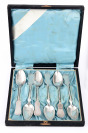 A Set of 6 Silver Spoons in a Case []