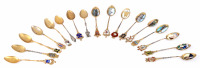 A Set of Silver Commemorative Spoons (17 pieces) []