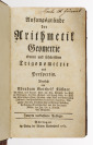 Four Scientific Publications [Abraham Gotthelf Kästner (1719-1800)]