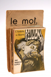 Soubor ilustrovaných časopisů, převážně L`Assiette au Beurre, vč. Kupkových Religions a La Paix [Různí autoři]