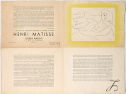 Ce dessin me plaît, carton d`invitation de la galerie Maeght [Henri Matisse (1869-1954), Aimé Maeght (1906-1981)]