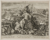 Dvojice mědirytin ze série Schema, seu Speculum Principum (Dovednosti prince / knížete) [Jan Sadeler (1550-1600) Johannes Strada (1523-1605)]