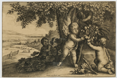 Alegorie Země ze série Čtyř živlů [Václav Hollar (1607-1677), Pieter van Avont (1600-1652)]