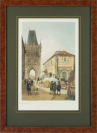 Dvojice vedut Prahy [Barthélemy Lauvergne (1805-1871)]