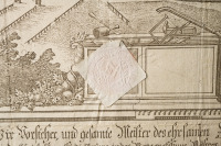 Výuční list truhlářského cechu s vedutou Brna [Franz Leopold Assner (Aßner) (1746-1814)]