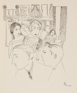 Lidé z baru a Venuše s červenou parukou [Různí autoři, Josef Šíma (1891-1971)]