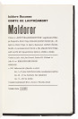 Die Gesänge des Maldoror [Comte de Lautréamont (1846-1870)]
