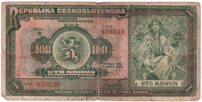 Státovka 100 korun 
