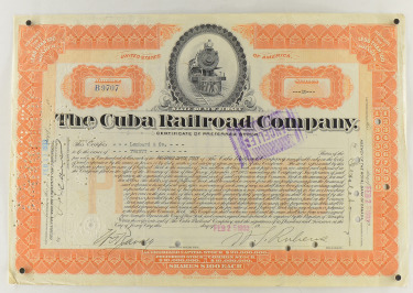 AKCIE Cuba Railroad Company, New Jersey 