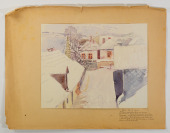 Dvojice kreseb s motivem Zlína [Rudolf Šoupal (1876-1950)]