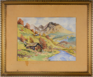 Drei Zeichnungen mit ländlichen Motiven [Karel Toman (1888-?)]