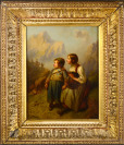 Žánrová scéna s dětmi [Pierre Édouard Frere (1819-1886)]
