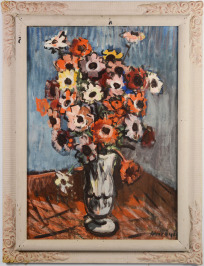 Drei Bilder - Blumenstrauß in der Vase [Emil Weirauch (1909-1976)]