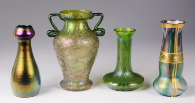 Vier Vasen in Jugendstil Morphologie