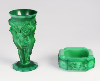 Vase and Ashtray from the Ingrid Series [František Pazourek (1905-1997)]