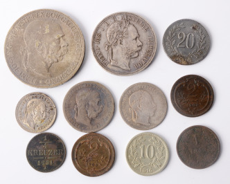 Soubor 11 oběžných mincí