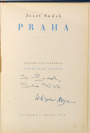 Praha s podpisy Josefa Sudka a Vítěslava Nezvala [Josef Sudek (1896-1976) Vítězslav Nezval (1900-1950)]